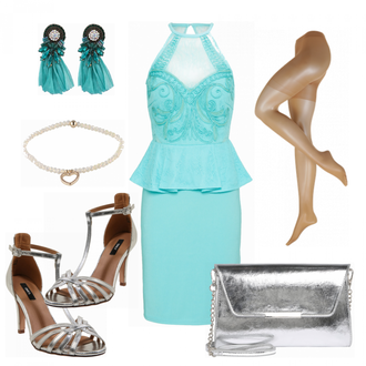 Outfit mit Blau lipsy "shining"