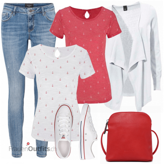 Outfit mit Weiß Sneaker Converse "Toller Look für die Freizeit"