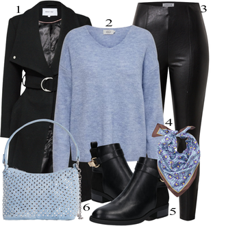 outfit mit Svetlo modra Pull&Bear "Zimski outfit"