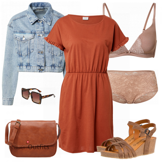 Outfit mit Beige Bh Calida "Auffälliger Sommer Look"