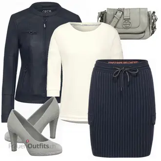 Outfit mit Blau CECIL "Business Look"