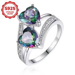 Elegant S925 Sterling Silvery Ring With Synthetic Zirconia, For Women - Ideal For Or Gift, Inlaid, Ring, , French Style, Heart-shaped Theme