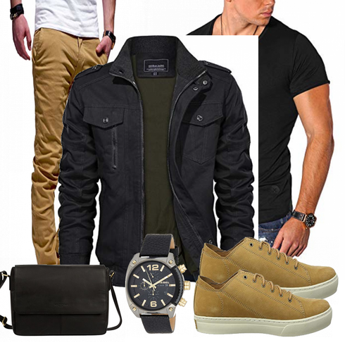 Braun/Gelb Timberland kombinieren