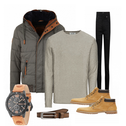 Braun Stiefel Jack & Jones kombinieren