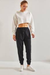 Women's Two Thread Cuff and Elastic Waist Jogger Sweatpants