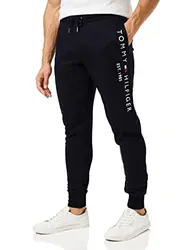 Tommy Hilfiger Herren Jogginghose Tommy Logo Sweatpants Regular Fit, Blau (Desert Sky), M