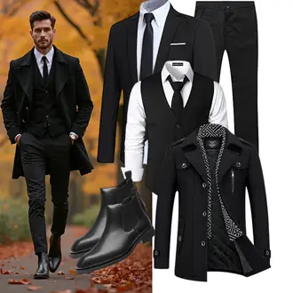 Ärmellos Outfit mit Schwarz PARKLEES "Business Outfit"