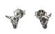 Stier Schädel Ohrstecker aus 925 Sterling Silber ST.31