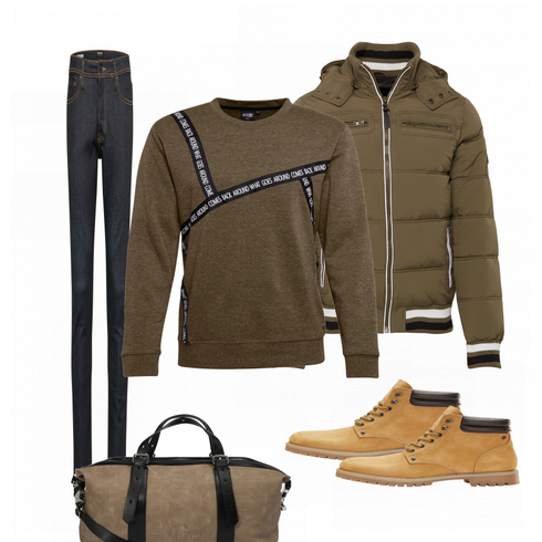 Braun Stiefel Jack & Jones kombinieren