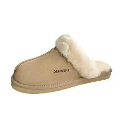 DERWENT Wolle Hausschuhe Für Damen, Winter Hausschuhe, Rutschfeste Und Warme Pantoffeln