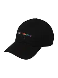 Calvin Klein Jeans Cap ''''PRIDE'''' schwarz / hellrot / neonlila / helllila / neongelb