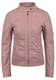 ONLY Putri Damen Lederjacke Bikerjacke Kunstleder Mit Stehkragen, Größe:36, Farbe:Nostalgica Rose