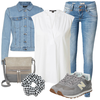 Outfit s Šedá Comma "Outfit na léto"