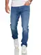 JACK & JONES Herren Jeans Mike ARIS Tapered Fit Denim Herrenhose Medium Blue Denim W32 L32
