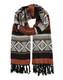 PIECES Schal Pcneel rostbraun / schwarz / offwhite