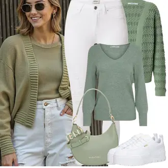 Jeans Outfits Skinny mit Grau/Creme/Weiß Lederjacke/Biker Jeans/Caprijeans/Cropped Jeans/Jeans mit Schlitz/Jeans mit Loch/Push up Jeans/Leather jackets Only "Frühling outfit"