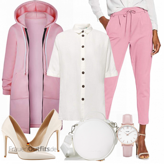 Edel Outfit mit Beige/Weiß/Braun/Rot Business-Schuh/Eleganter Schuh/Bequemer Pump/High Heel/Hochfrontpump/High Heel Pumps AOOAR "Alltagsoutfit"Look: Lack, Classic, Büro, Edel, Glamourös, Elegant, Old Money, Französische, Burlesque