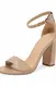 Beige Sandalen Mit Absatz für Damen