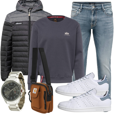 Grau/Blau/Hellblau Damen 7/8-Länge Jeans/Knöchelstiefel/Cropped Jeans/Girlfriend Jeans/Jeans mit Schlitz/Jeans mit Loch/Low Rise Jean/Lederjacke/Slim Fit Jeans/SchlupfJeans/Leder Schuhe/Tapered-Jeans/Herren Lederjacke/Vintage Jeans Only & Sons kombinieren