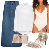 Hnědé Kožené Boty Na Podpatku Outfity image