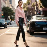 Lederjacke Slim Fit Outfits image