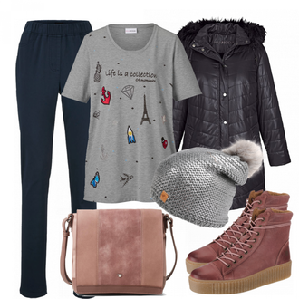 Outfit mit Braun Stiefel Apple of Eden "Victoria"
