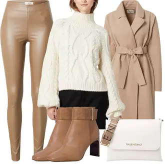 Outfit Inspo Schule mit Braun/Beige/Khaki/Grau Hose Große Größe/Leggings Große Größe/High Waist Legging/Jeggings/Lederlegging/Leggings Lederoptik/Leggings mit Schlitz/Blickdichte Leggings/Push up Hose/Geformte Legging/Skinny Hose/Stretchhose/Treggings Object, Creme/Weiß Strick Große/Strickjacke Gefüttert/Rundhals-Strickjacke/Kurze Strickjacke/Stehkragen-Strickjacke/Vintage Strickjacke/Winter Strickjacke/Wolle Strickjacke/Zopfmuster Pullover/Grobstrickpullover/Strickpullover/Pullover mit Stehkragen/Winterpullover/Wollpullover guido maria kretschmer women, Rot/Gelb/Weiß/Lila/Blau Schultertasche/Schulranzen/Schultertasche/Tragetasche/Baguette-Tasche/Brieftasche/Kleine Tasche/Tasche Für Hochzeit valentino "Schönes Outfit Inspo"Look: Bar, Strandtag, Konzert, Hütten, Schule, 18 Geburtstag, 40 Geburtstag, 70 Geburtstag, Muttertag, Gala