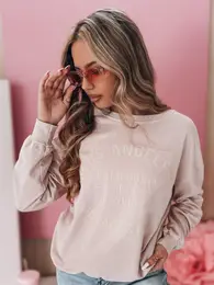 Bluza damska one size oversize KALISTYLE pudrowy r