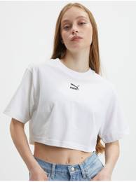 White Womens Crop Top Dare To - Women