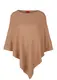 s.Oliver Poncho aus Feinstrick braunmeliert