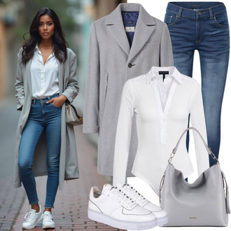 tenues avec Blanc/Crème Baskets sans Lacet Vans "Look élégant"