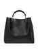 HALLHUBER Tasche mit Metallgriffen schwarz