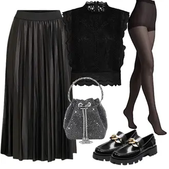 Rock Outfits Esthetische mit Schwarz Plateau Halbschuh/Trotteur/Loafer Schuh DREAM PAIRS "Businnes Outfit"Look: Stil, Classic, Casual, Indoor, Metal, Moderne, Gothic, Unisex, Elegant, Trendige, Edel, Ausgefallene, Esthetische, Premium
