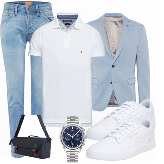 Outfit mit Weiß Sneaker/Leder Sneaker Puma "Buro Outfit"
