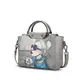 NICOLE & DORIS Mode Taschen Damen Handtaschen Tote Umhängetasche Crossbody Bag Frauen Schultertaschen Henkeltaschen PU Leder Tasche Grau