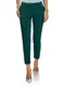 oodji Collection Damen Hose Basic mit Bügelfalten, Grün, 40