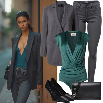Avec des Franges tenues avec Gris Veste en cuir pour hommes/Veste en Cuir pour Homme/Blazer Boyfriend/Blazer Oversize Only "Tenue de printemps"