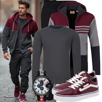 Winter Outfits Midi mit Rot/DunkelRot/Bordeaux Sneaker Low/Vintage Sneaker/Schmaler Sneaker/Skateschuh/Leder Sneaker/Sommer Sneaker Adidas Originals "Cooles Outfit"