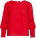 Vila Blouse Visanja O-neck L/s Top/su 14068420 Barbados Cherry Dames Maat - W38