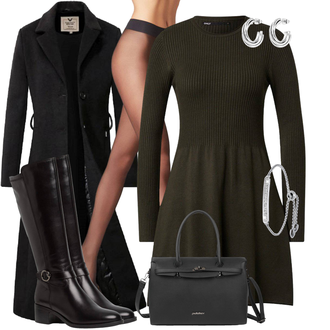 Slim fit Outfit met zwart/wit/purper Women's Trenchcoats/Wintermantel Lange Winterjas/Wollen Mantel/Wollen Winterjas/Trenchcoat/Militaire Mantel/Lange Mantel/Lange mantel/Geklede Mantel/Slip Jas versano "Winterlook Voor Modieuze"