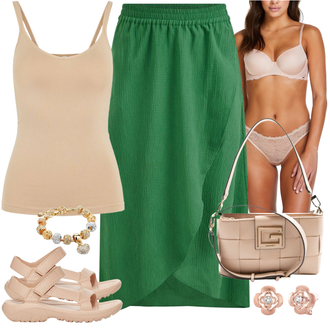 Outfit met beige Sportschoen Teva "Lichte outfit"