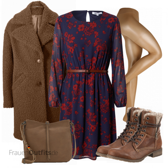 Outfit mit Rot Stiefel Tom Tailor "Herbstlicher Look"
