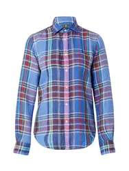 Polo Ralph Lauren Bluse ''''GEORGIA'''' blau / grün / pink / rot