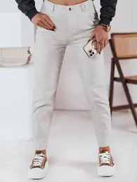 Spodnie damskie jeansowe STREETSTYLE jasnobeowe
