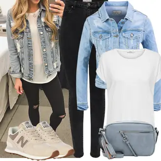 Outfit mit Beige/Khaki/Braun Sommer Sneaker/Walkingschuh/Leder Sneaker/Sneaker Low/Winter Sneaker/Vintage Sneaker New Balance "Perfekt für die Freizeit"