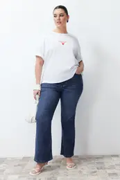 Curve Blue More Sustainable High Waist Flare Jeans
