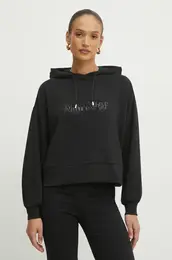 Pulover enski, rna barva, s kapuco, XW000094 AF10804