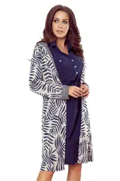 Cardigan with hood and pockets