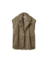 MANGO Weste ''''Trenzas'''' khaki