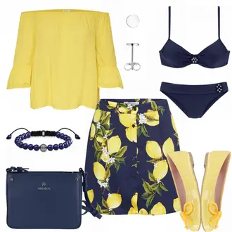 Outfit mit Bademode Lascana "LemonLook"